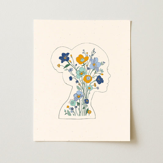 Mindful Bloom Art Print