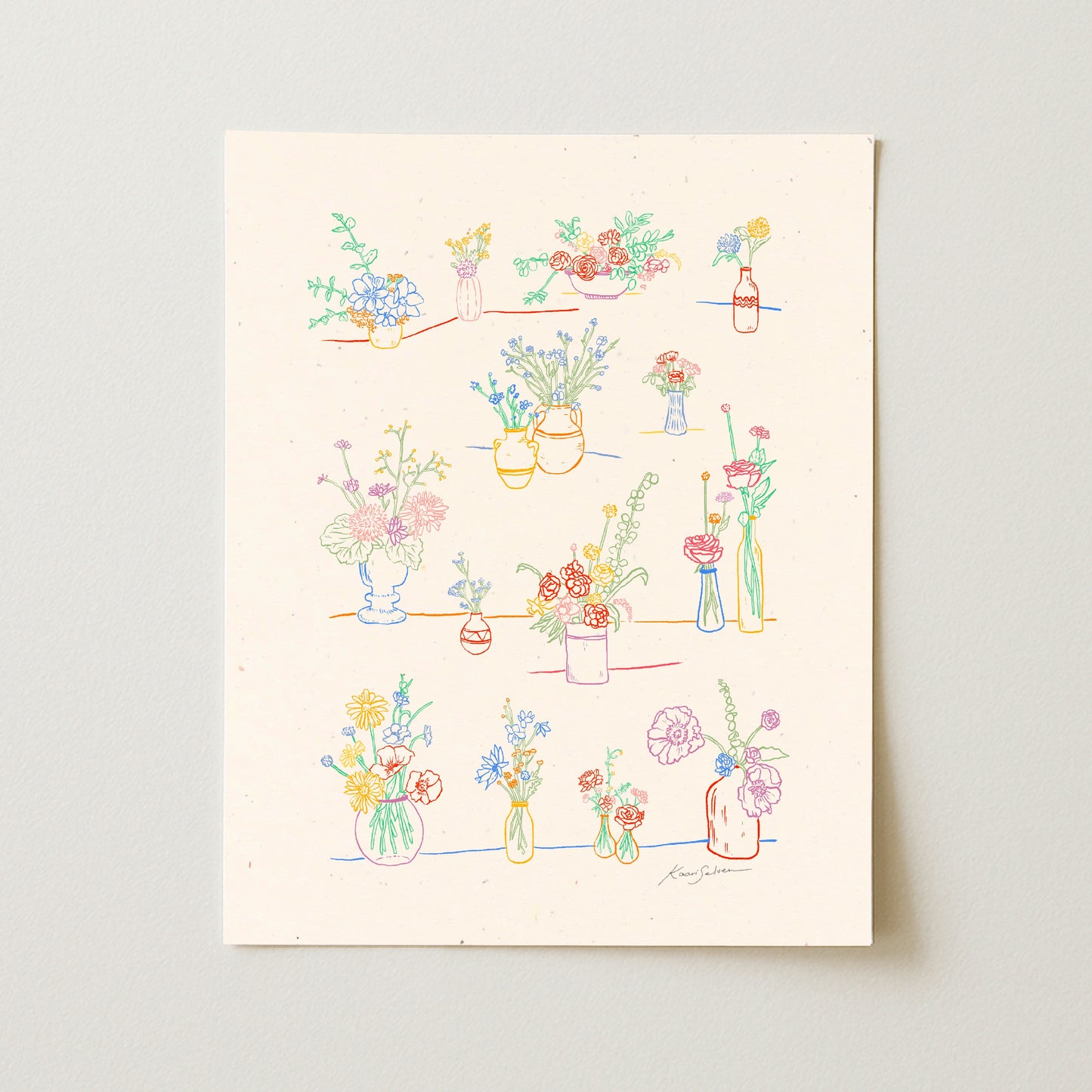 A Multitude of Vases Art Print