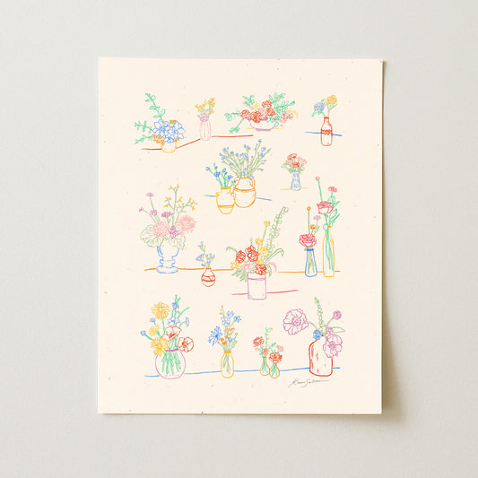 A Multitude of Vases Art Print