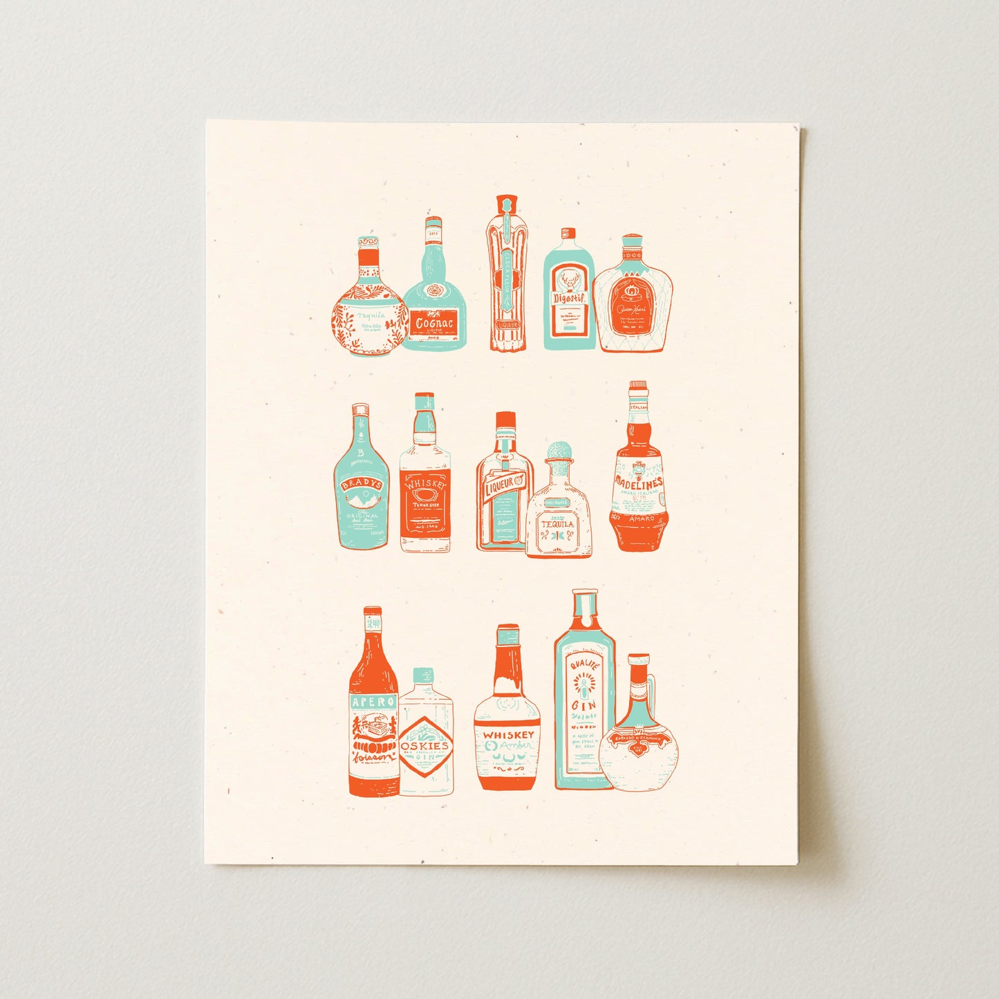 Liquor Bottles Art Print