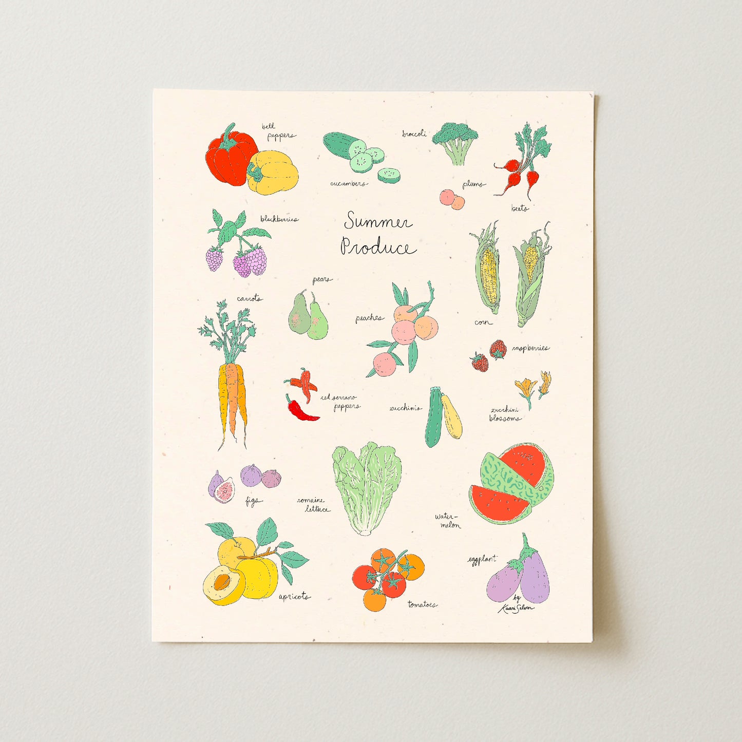 Summer Produce Art Print