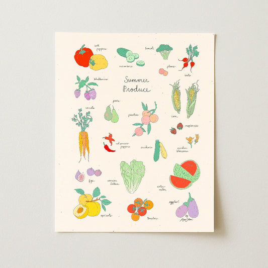 Summer Produce Art Print