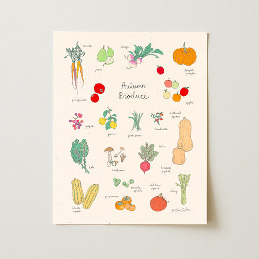 Autumn Produce Art Print