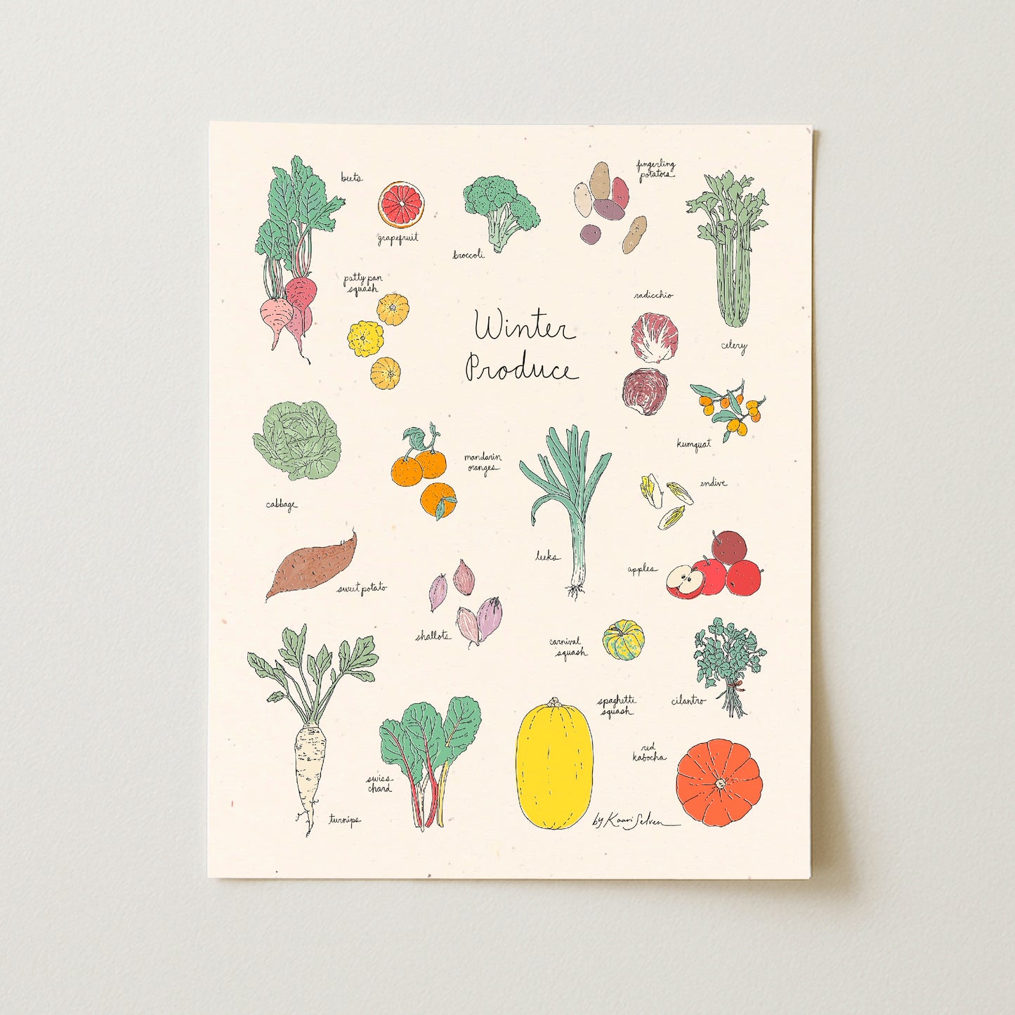 Winter Produce Art Print