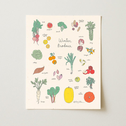 Winter Produce Art Print