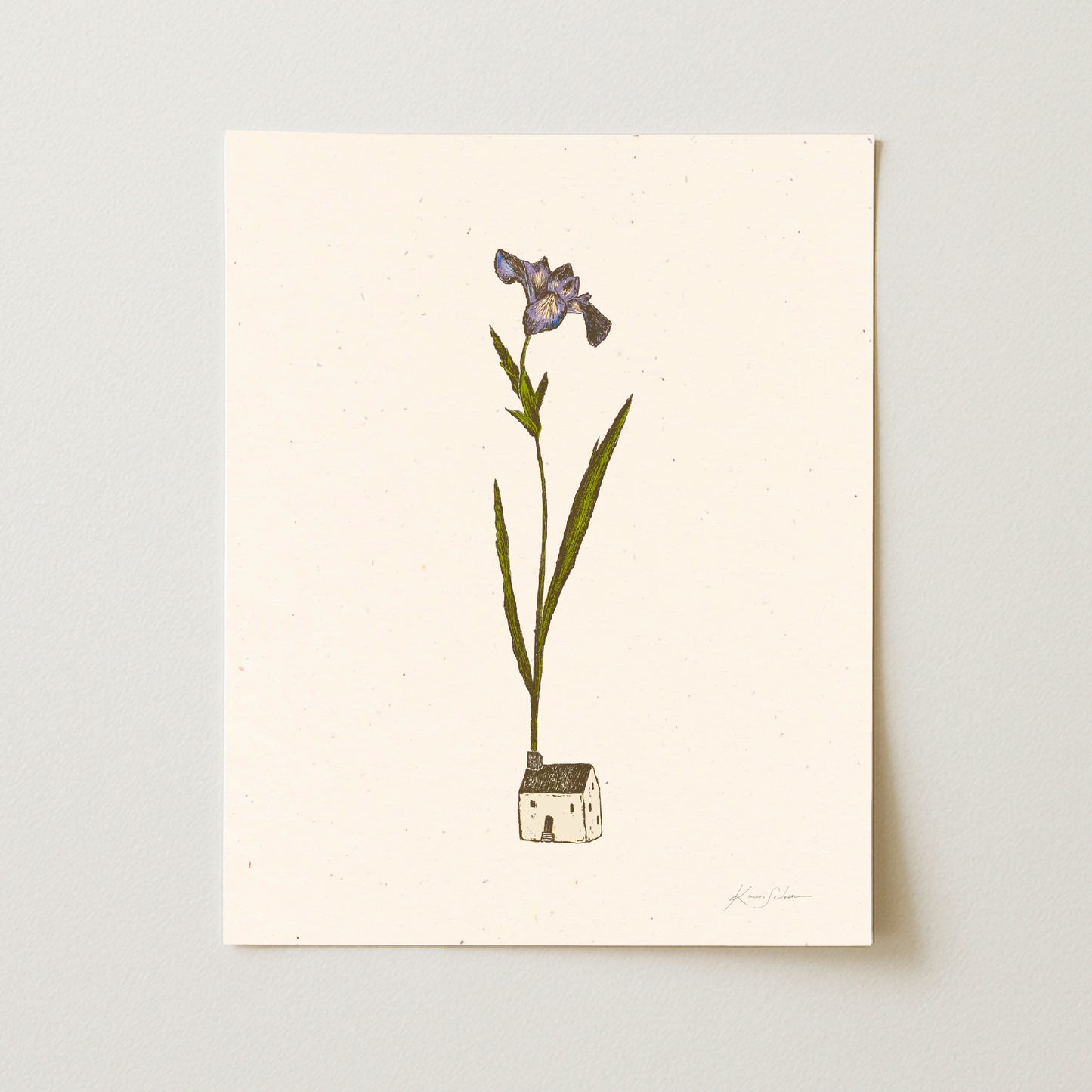Little House in Bloom I Art Print