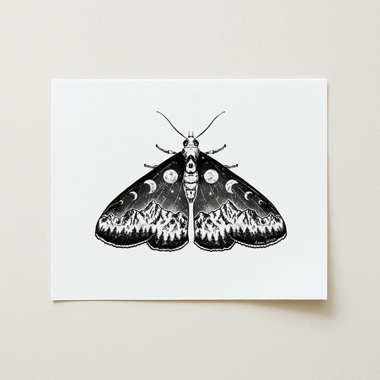 Mountain Moth Art Print