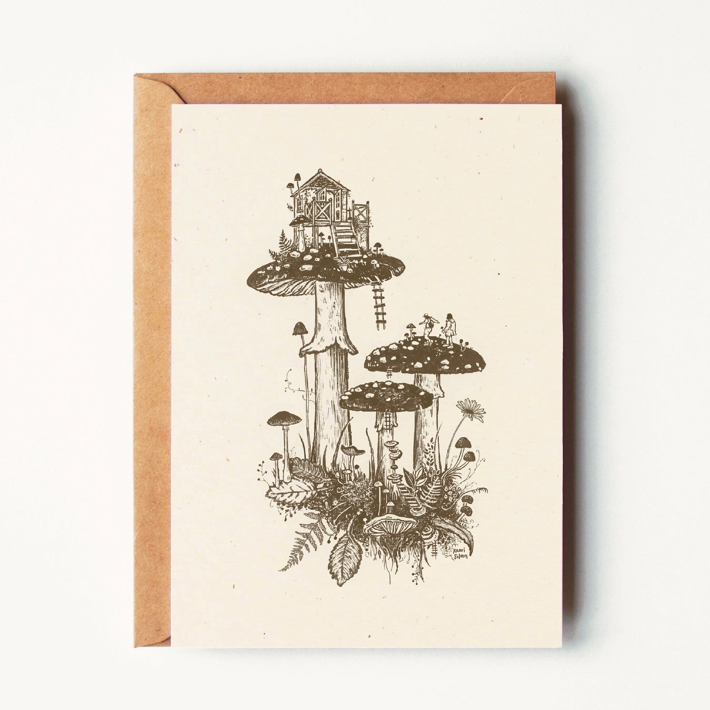 Mushroom House V Greeting Card