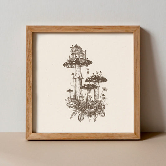 Mushroom House V Art Print - Open Edition