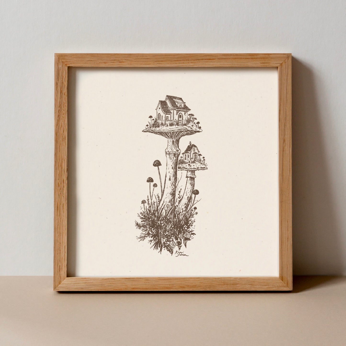 Mushroom House I Art Print - Open Edition