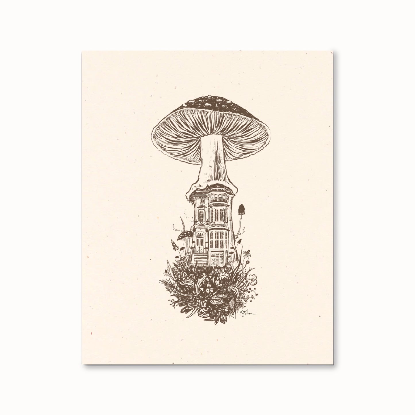 Mushroom House III Art Print - Open Edition