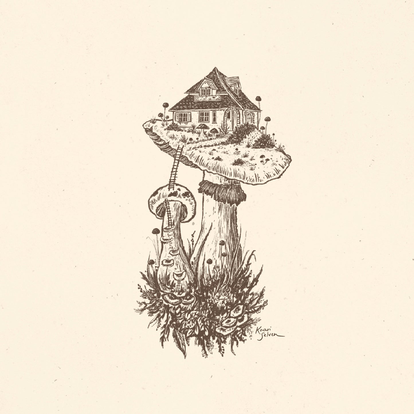 Mushroom House II Art Print - Open Edition