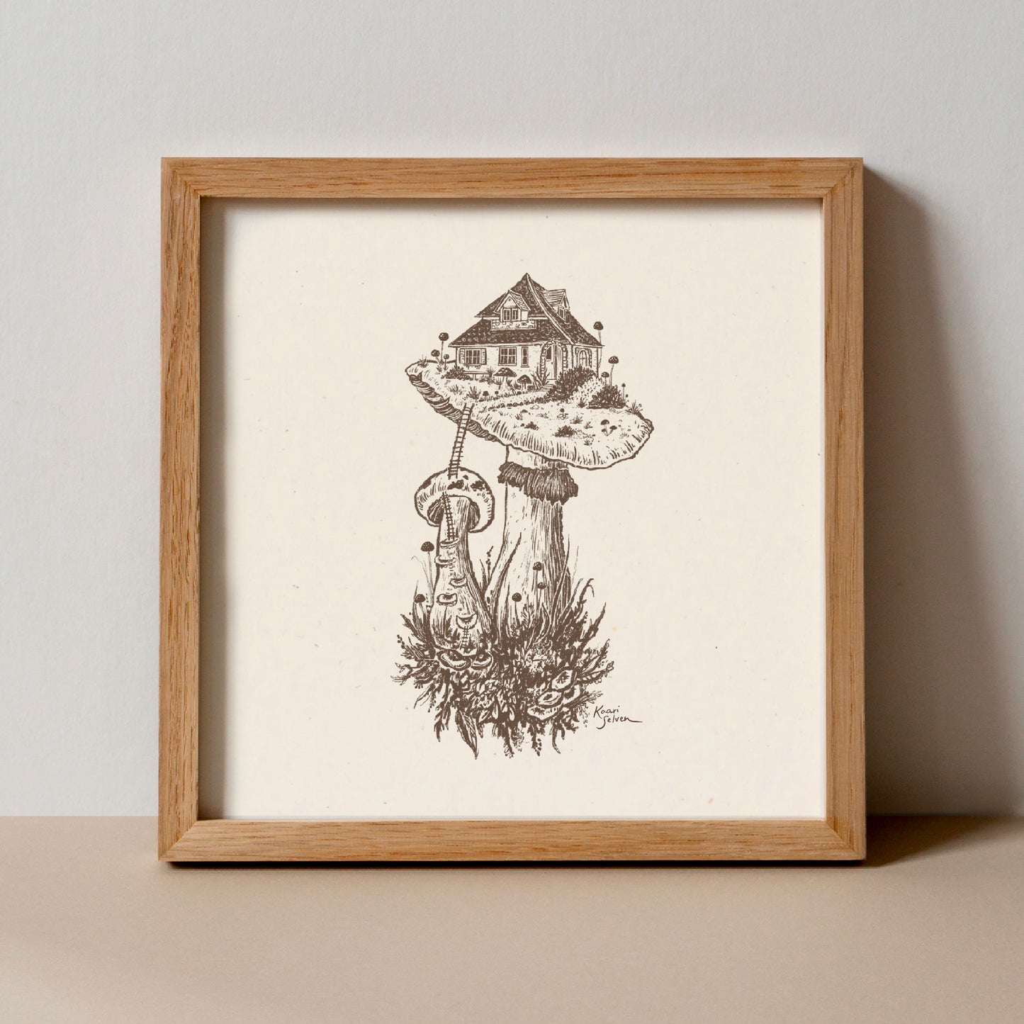 Mushroom House II Art Print - Open Edition