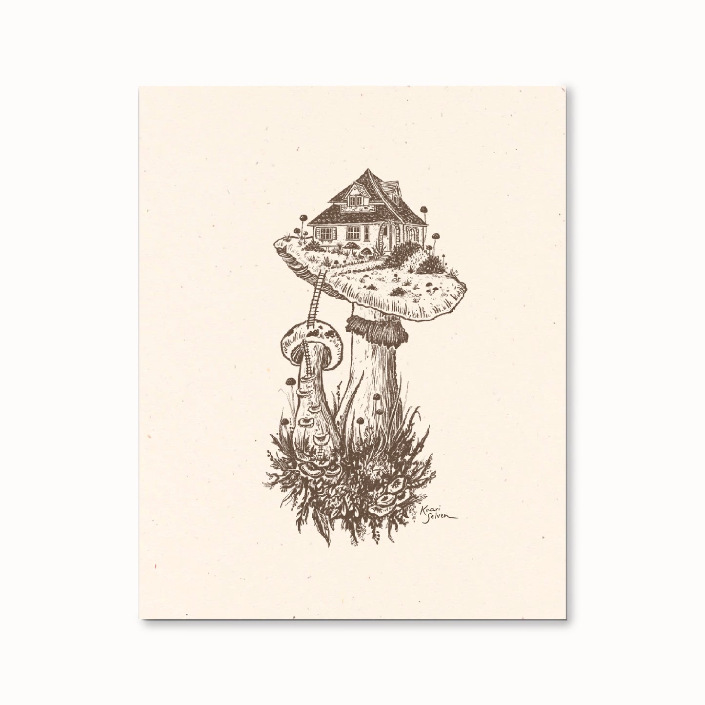 Mushroom House II Art Print - Open Edition