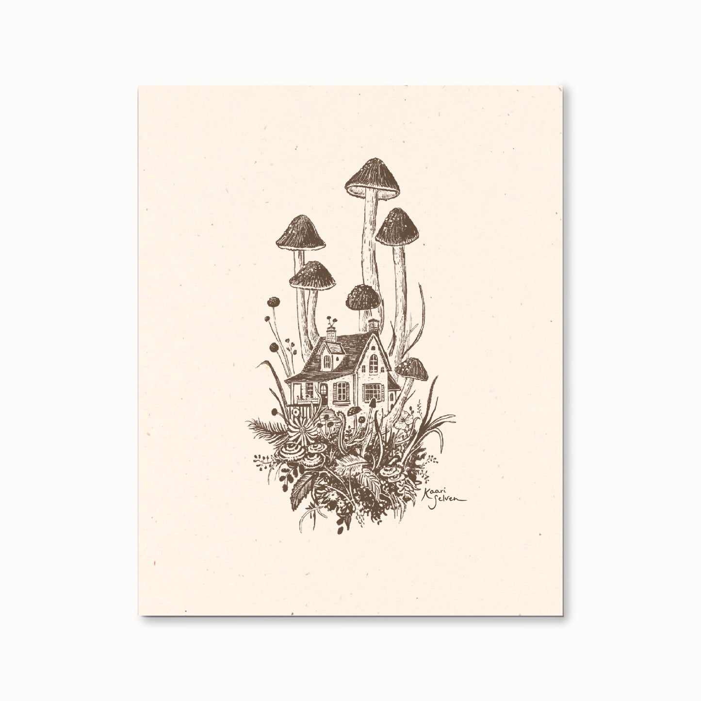 Mushroom House IV Art Print - Open Edition