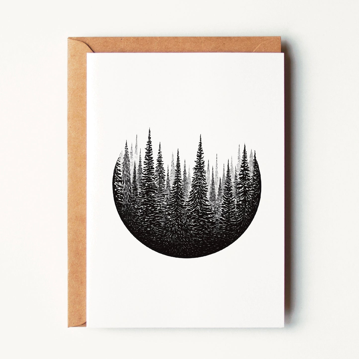 Tree Circle Greeting Card