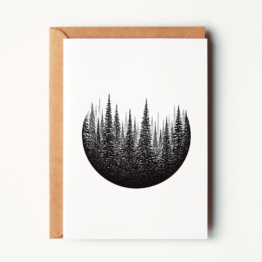 Tree Circle Greeting Card