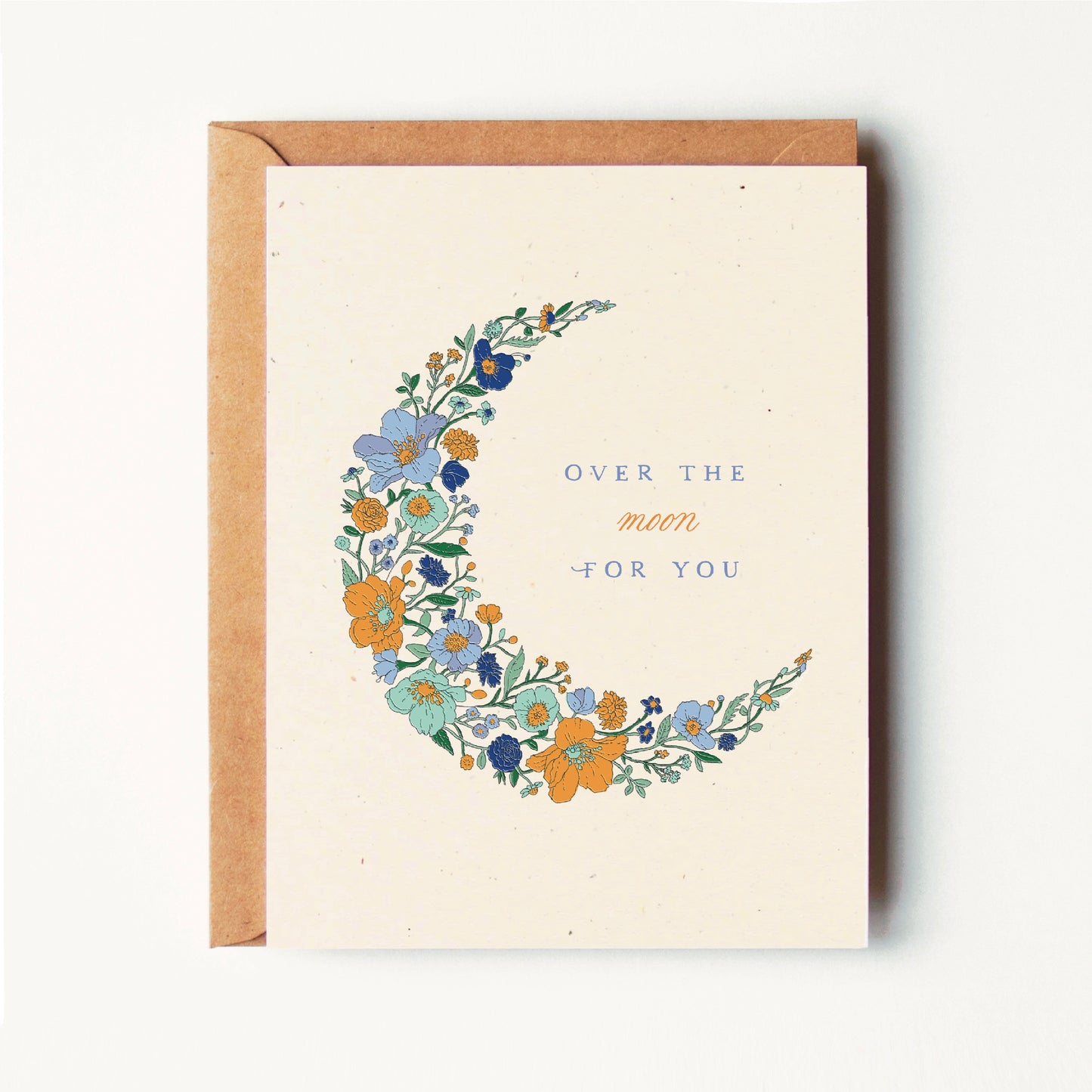 Over the Moon For You - Congratulations - Greeting Card