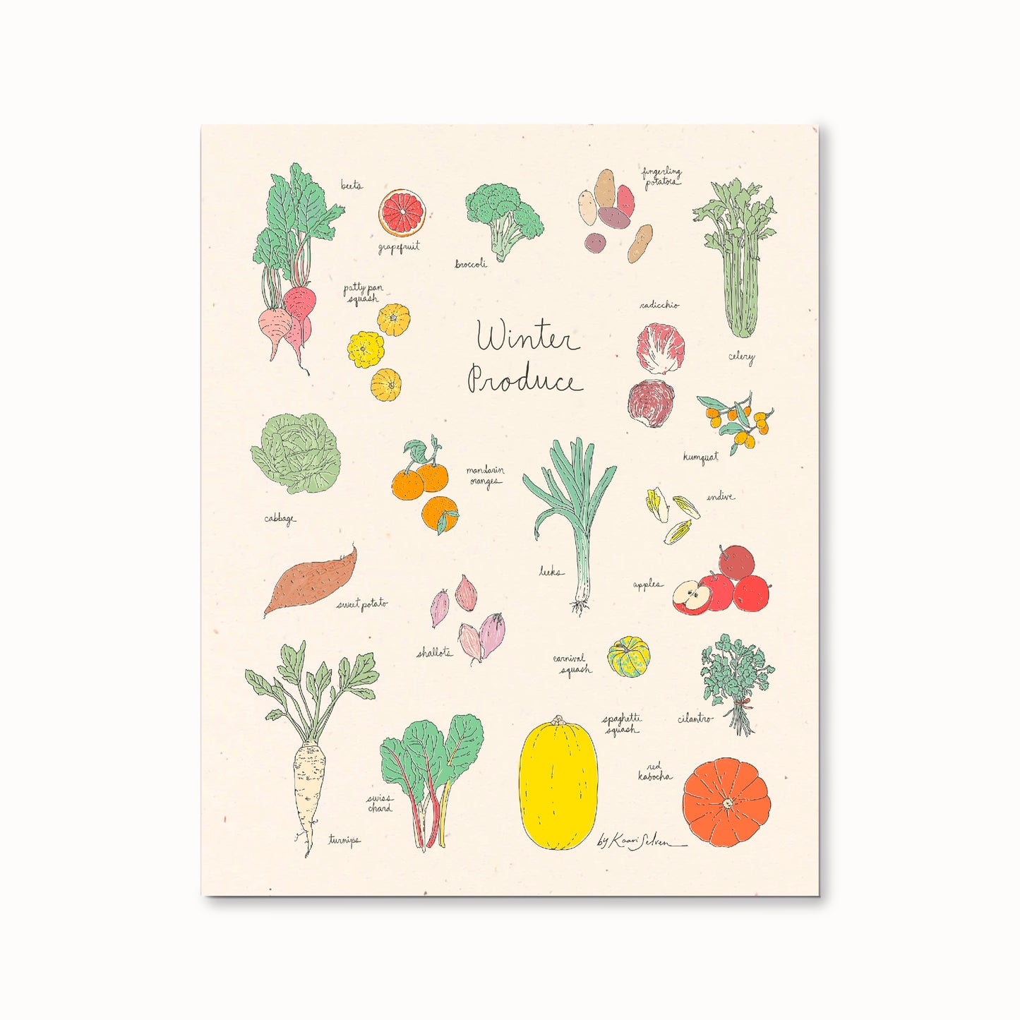Winter Produce Art Print