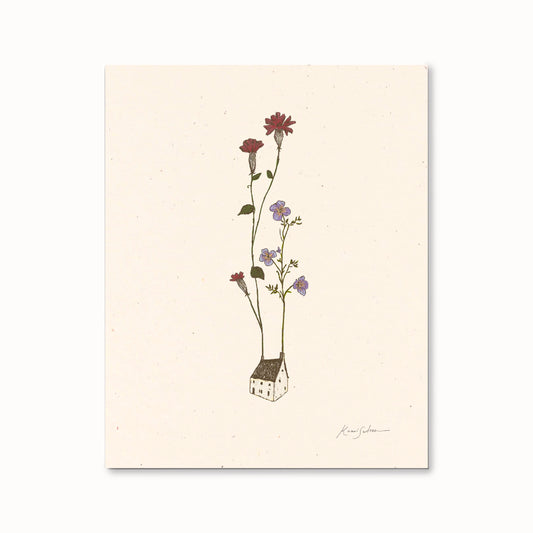 Little House in Bloom III Art Print