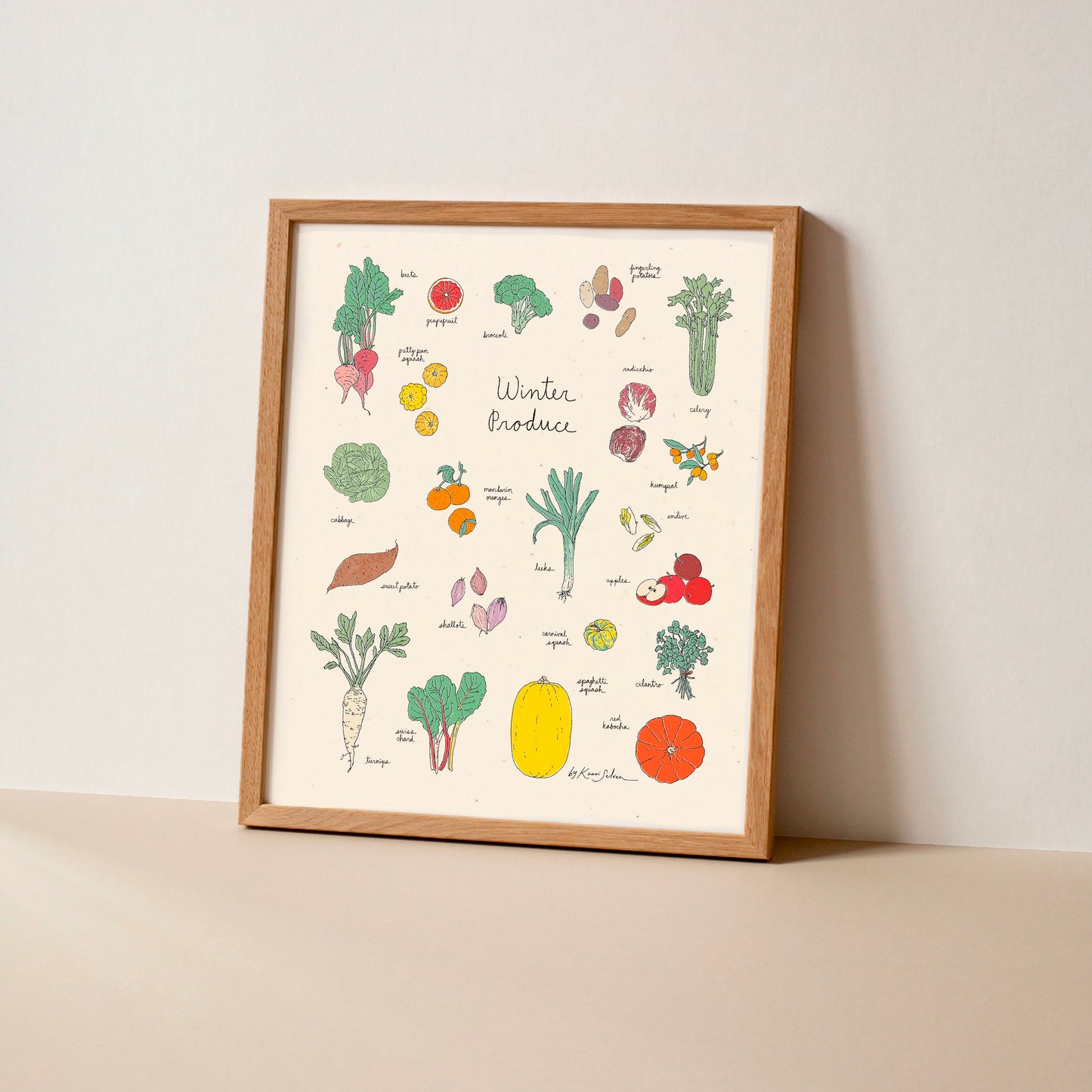 Winter Produce Art Print