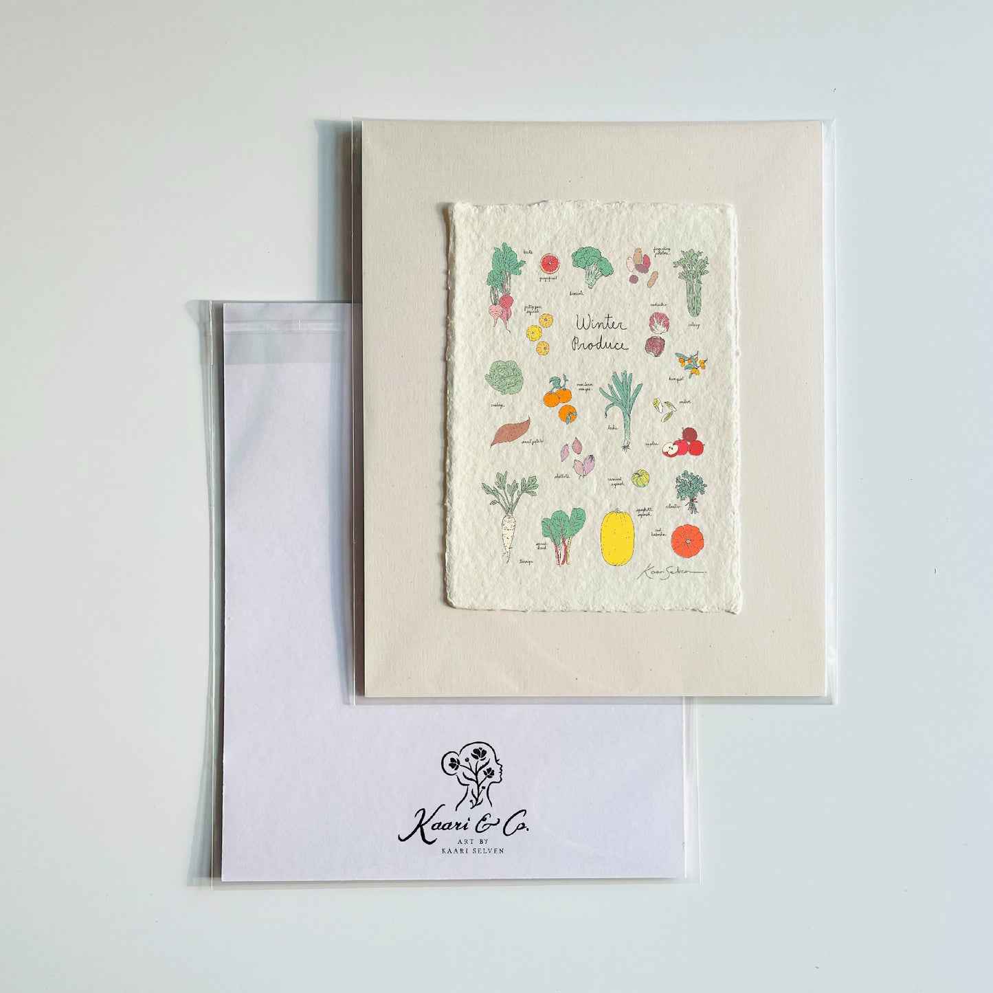 Winter Produce Heirloom Art Print