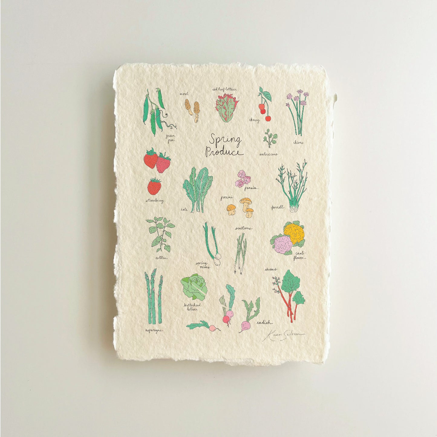 Spring Produce Heirloom Art Print