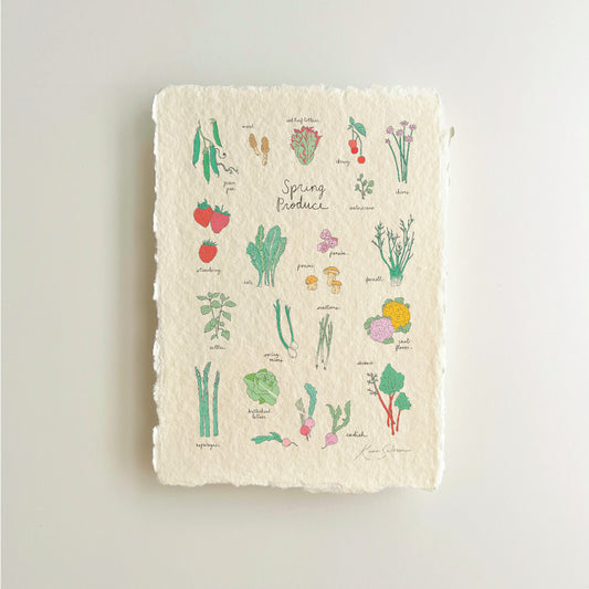 Spring Produce Heirloom Art Print
