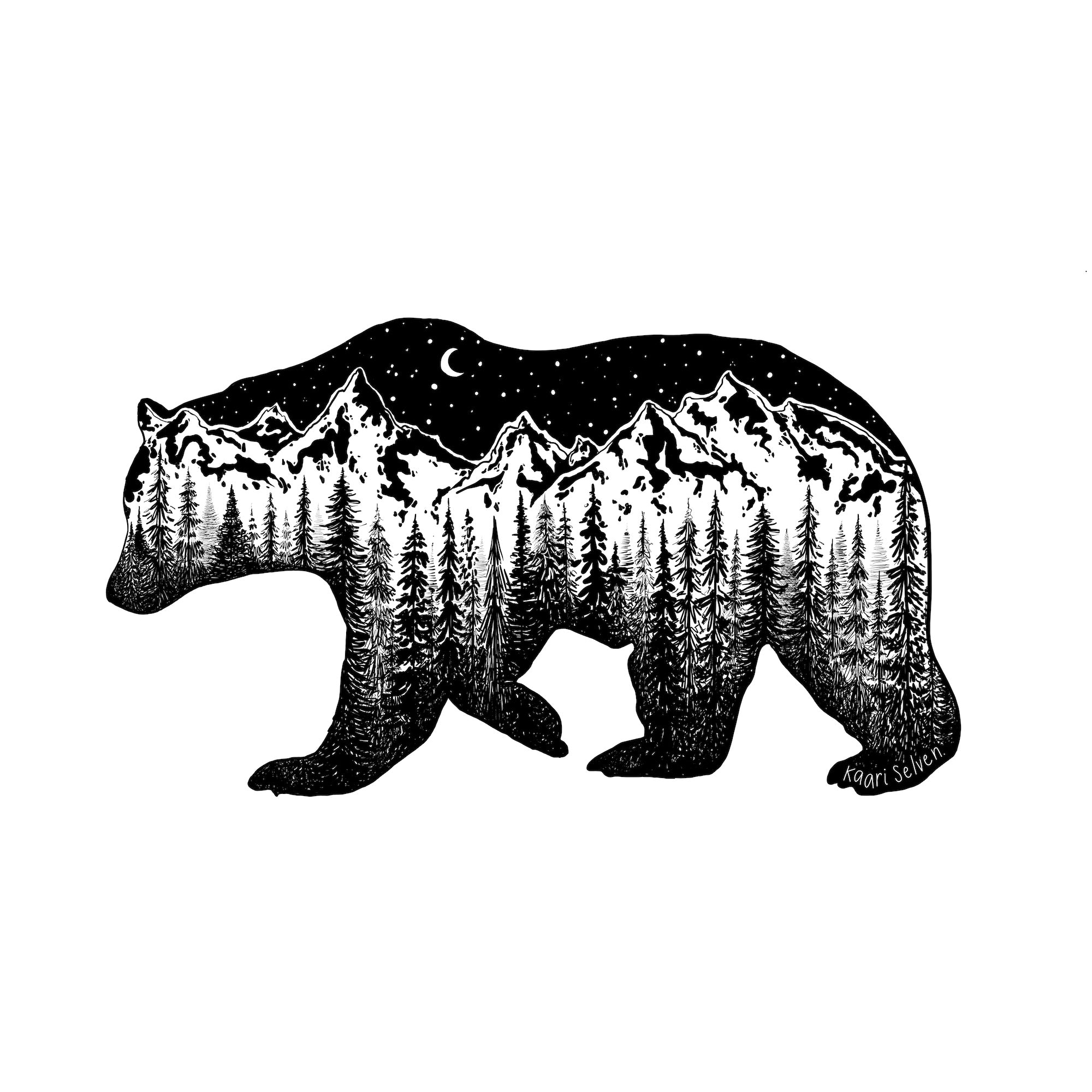 Mountain Bear Art Print