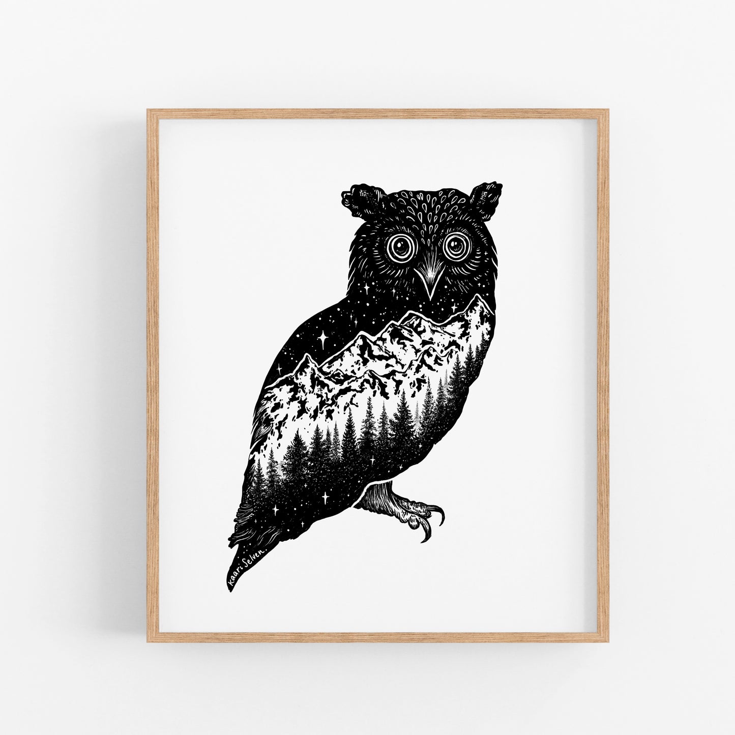 Mountain Owl Art Print