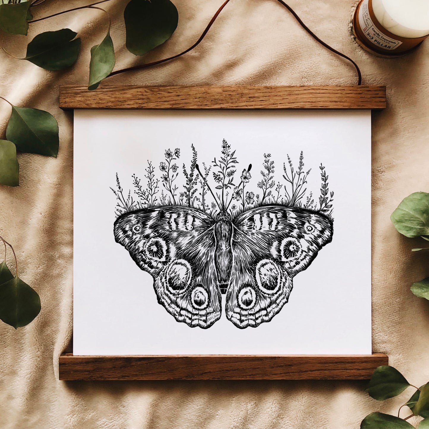 Floral Butterfly Art Print