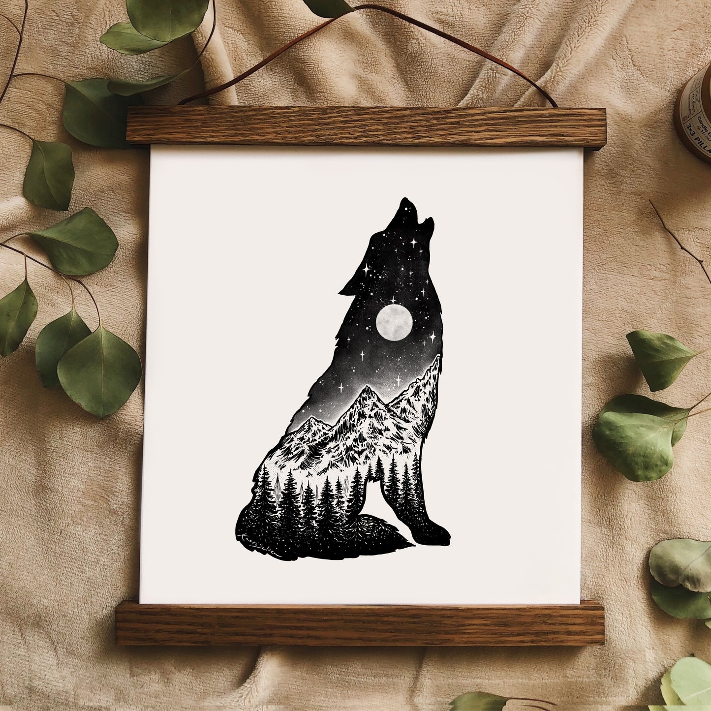 Mountain Wolf Art Print