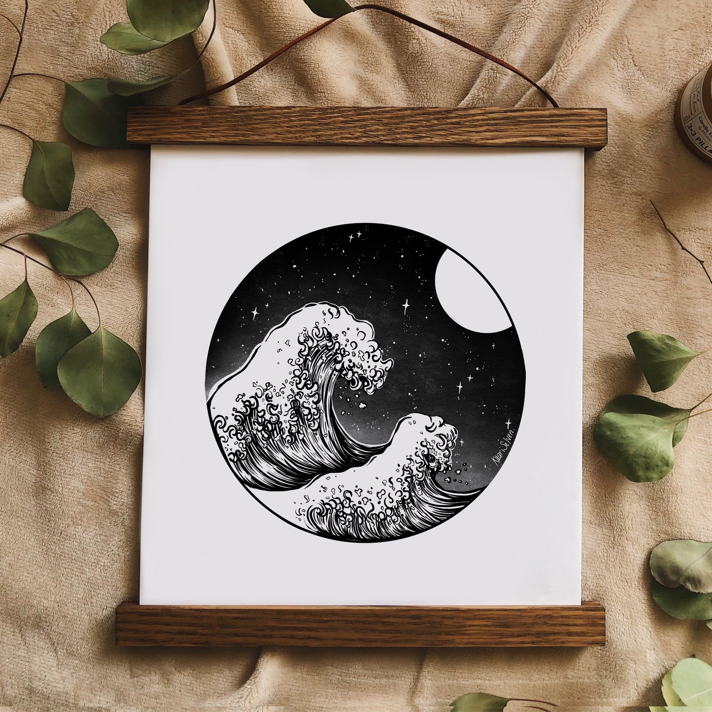 Waves + Night Sky Art Print