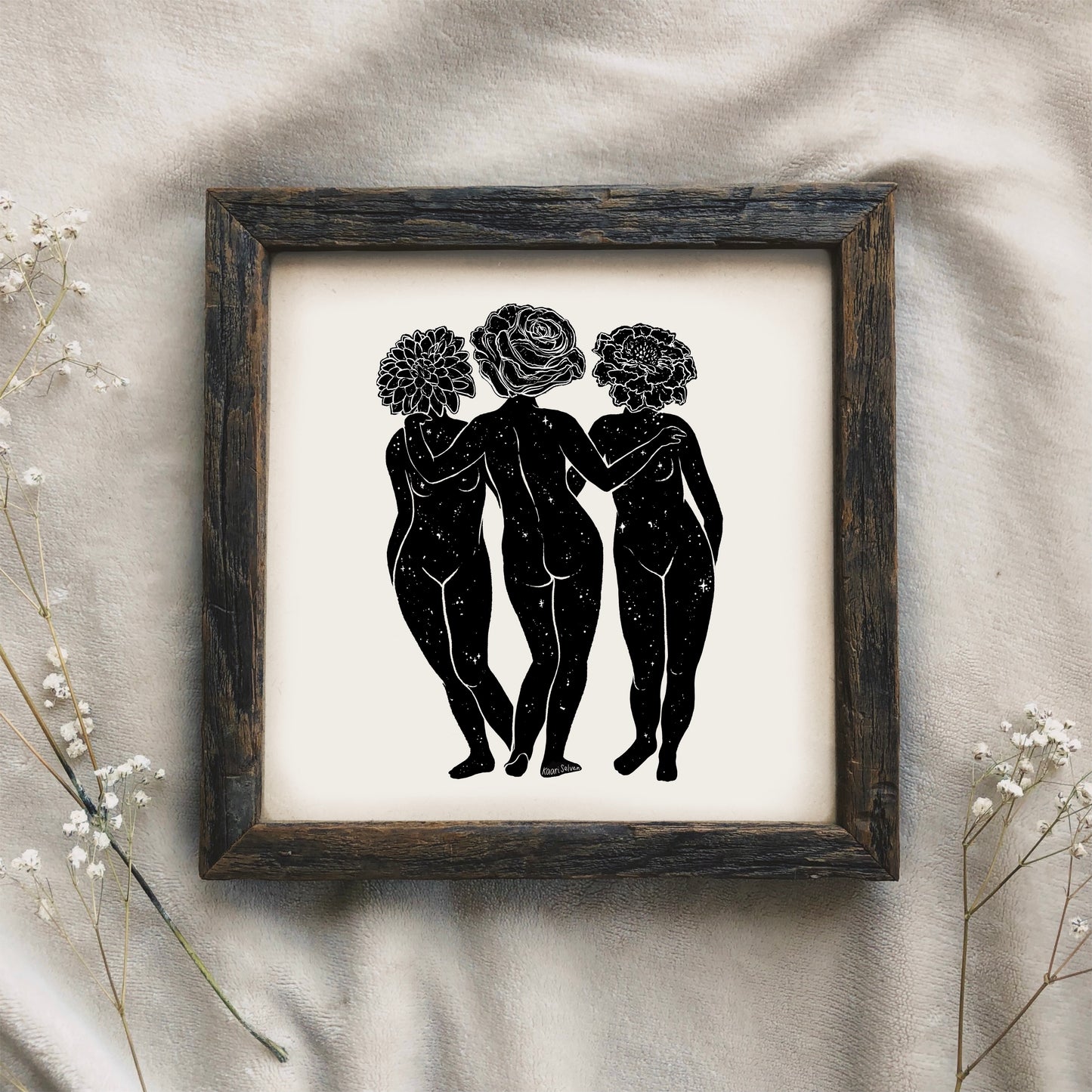 Blooming Graces Art Print