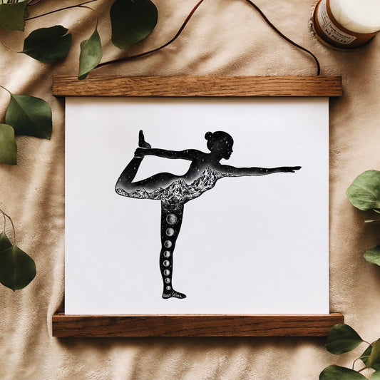 Yoga Pose V Art Print