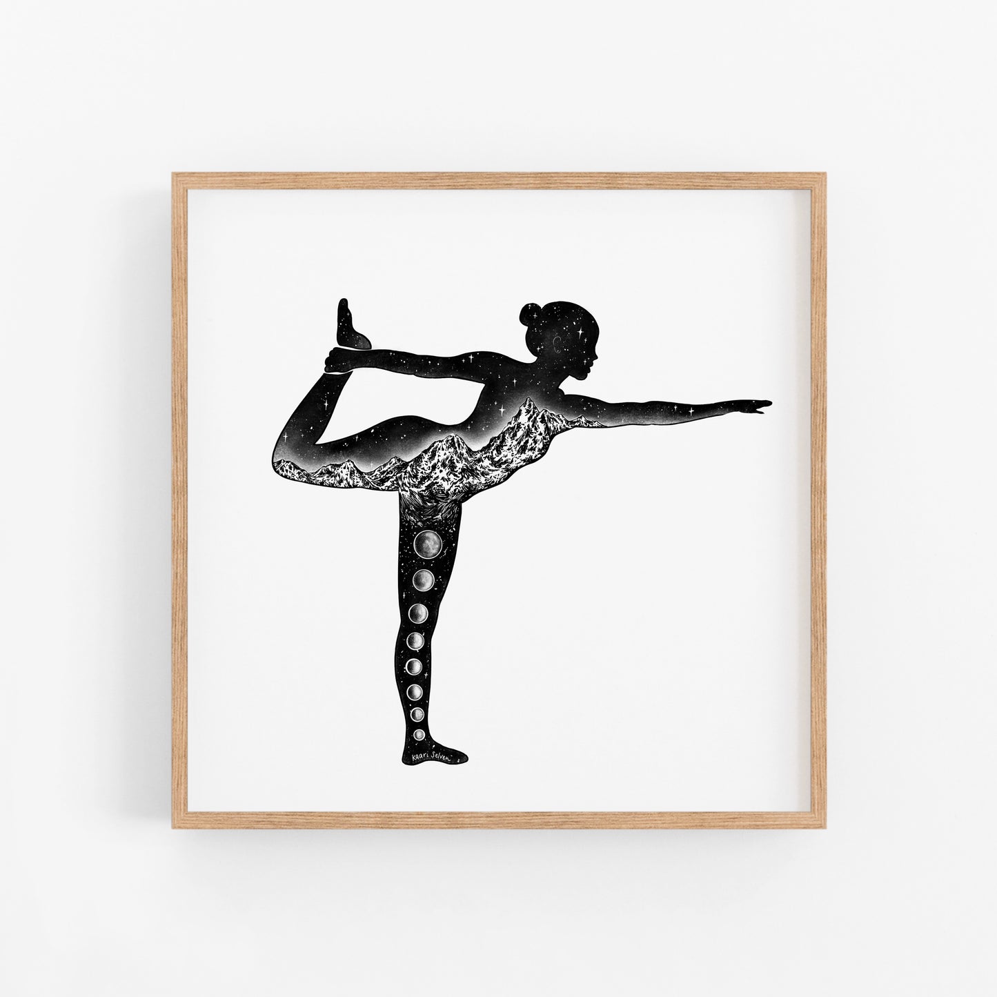 Yoga Pose V Art Print