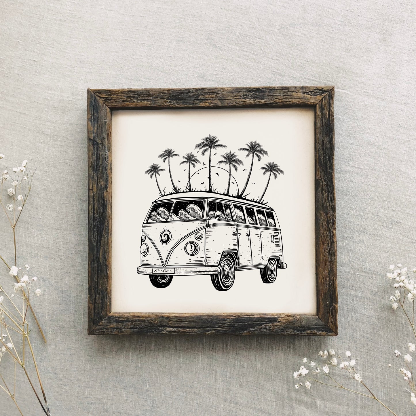 Beach Van Art Print