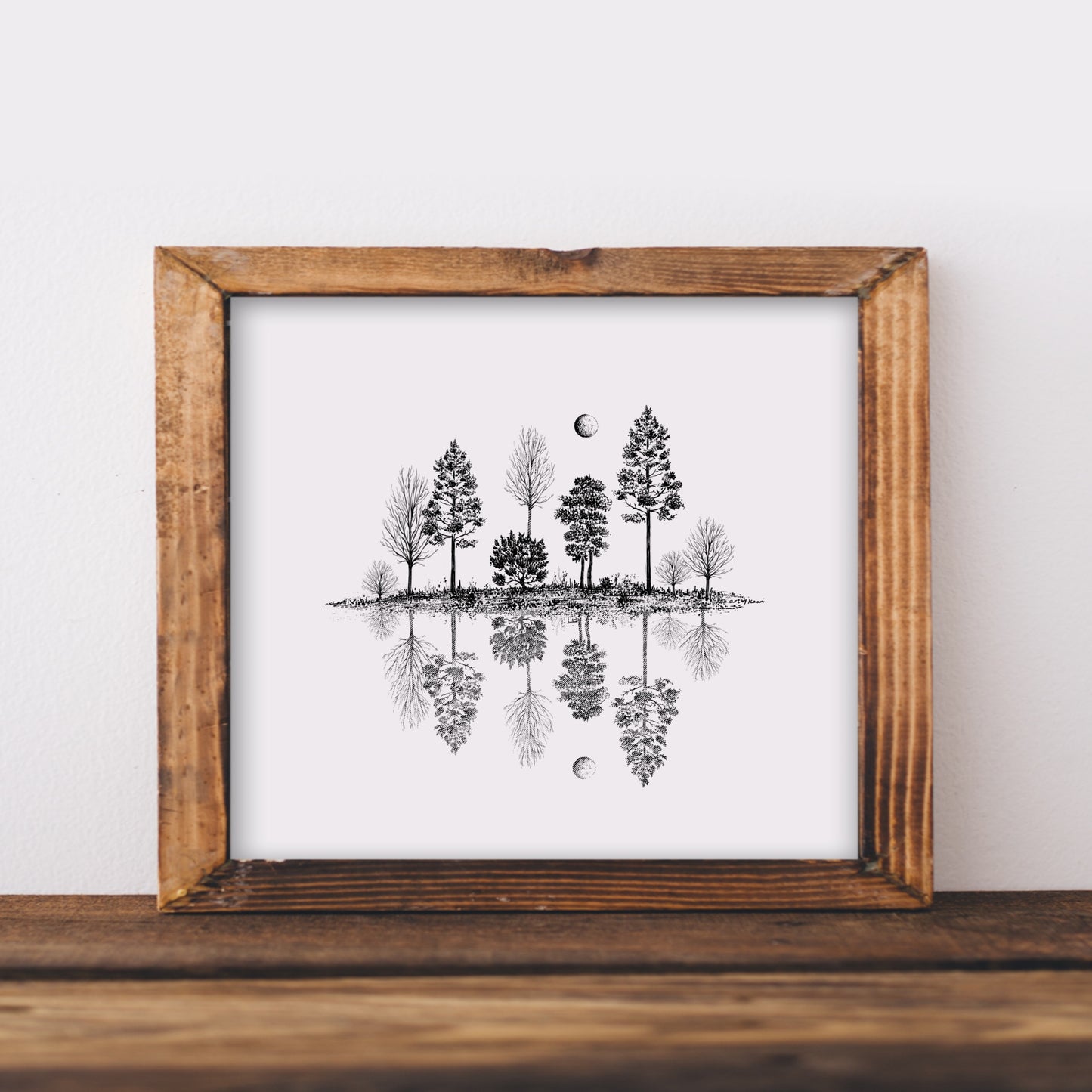 Tree Reflections Art Print