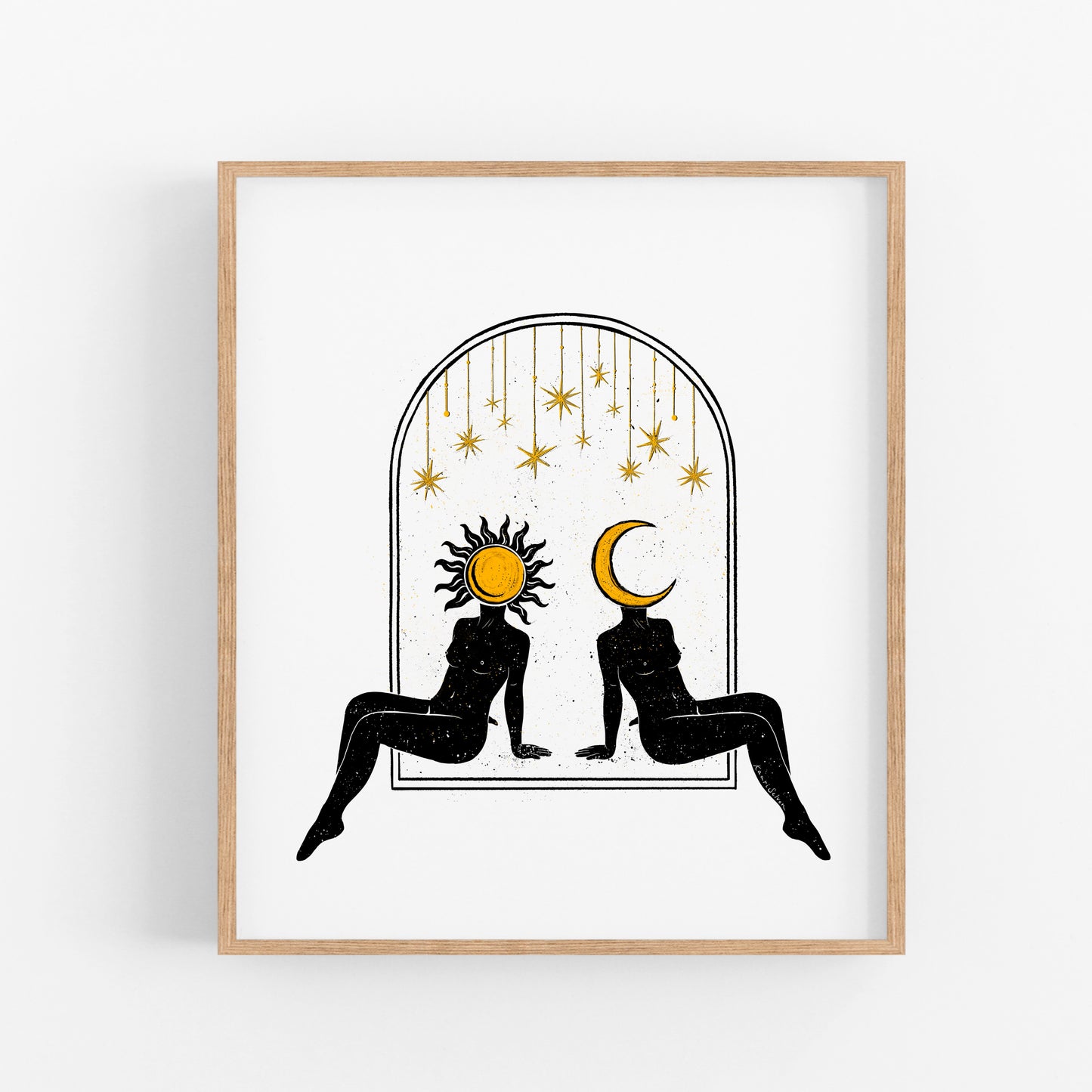 Sun to my Moon Art Print