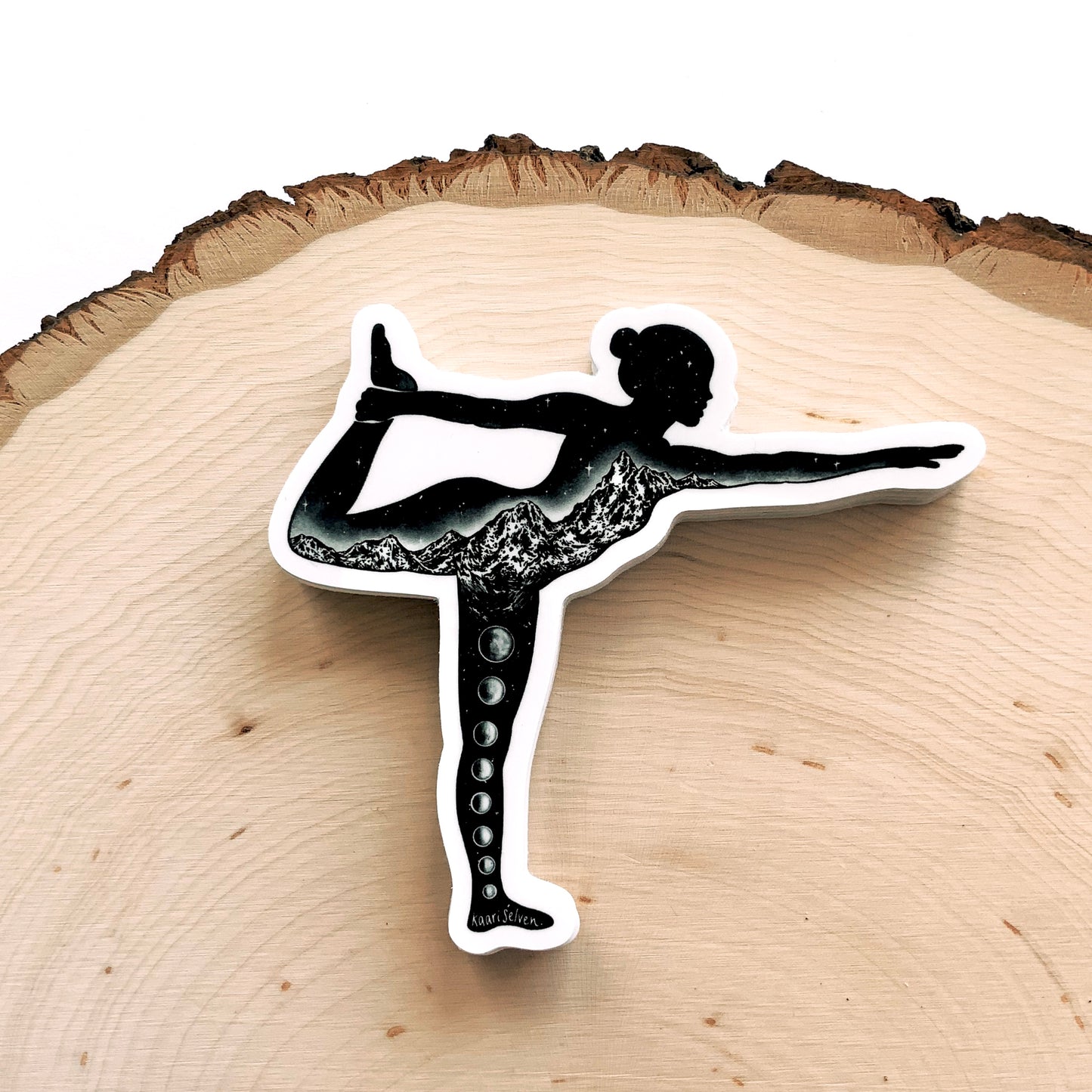 Yoga Pose V Vinyl Sticker