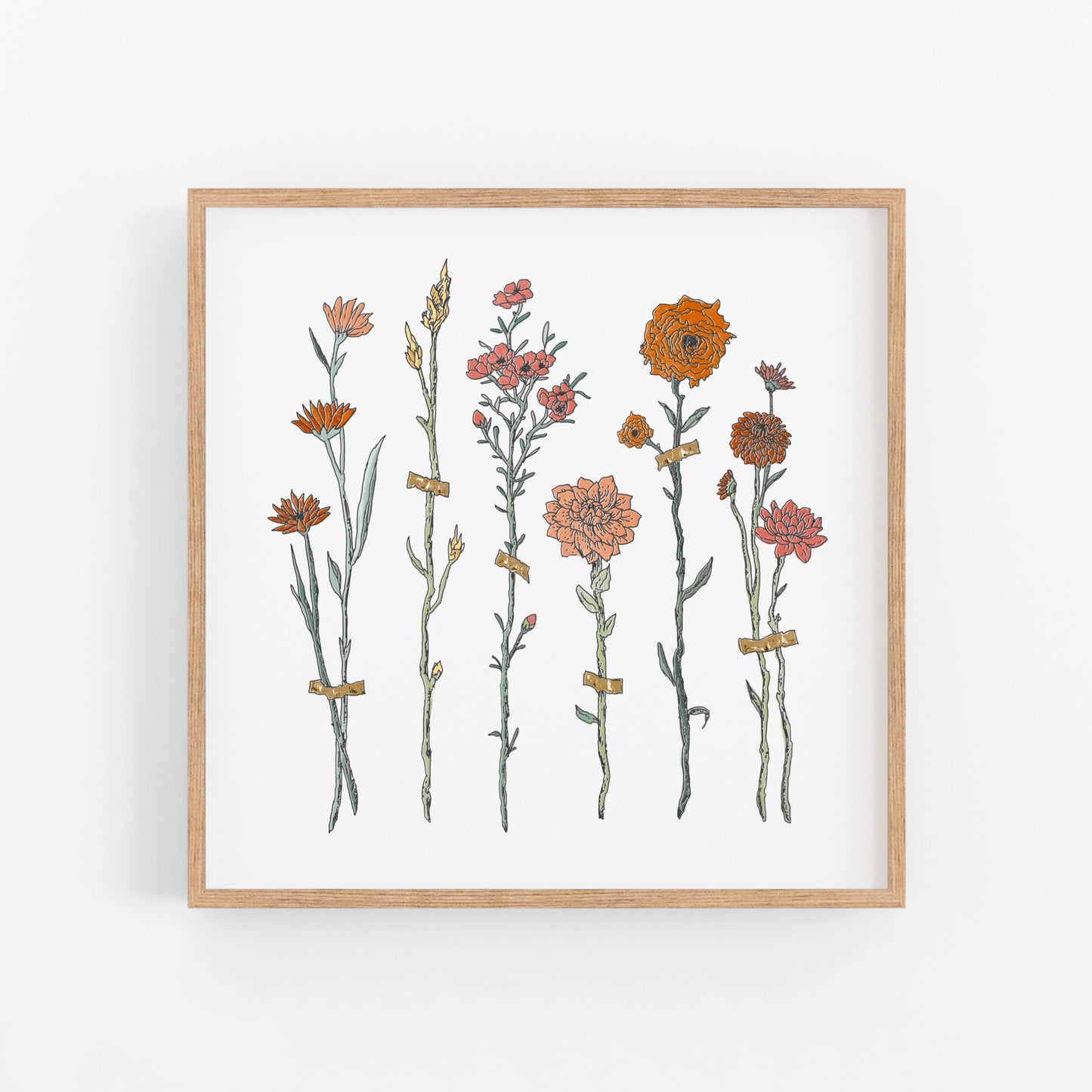 Flower Cuttings Art Print