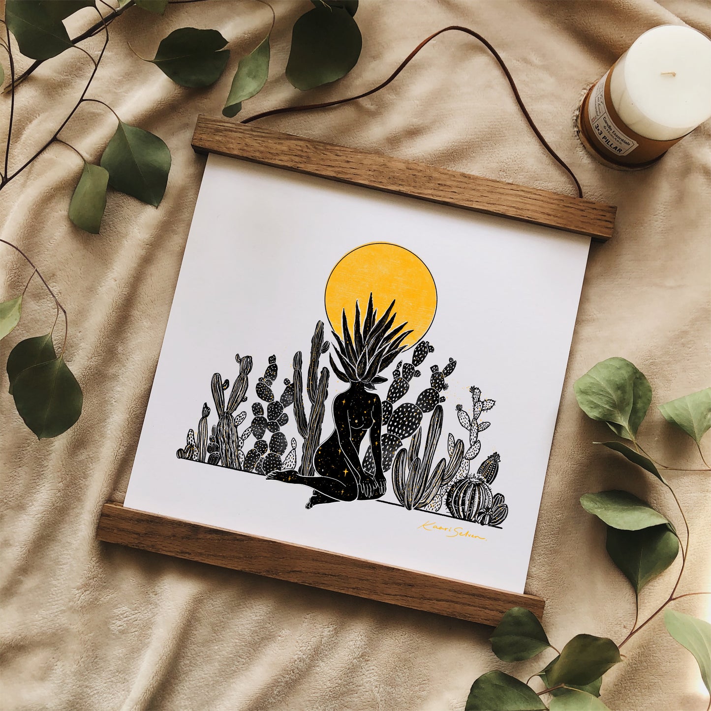 Her Desert Sun Art Print