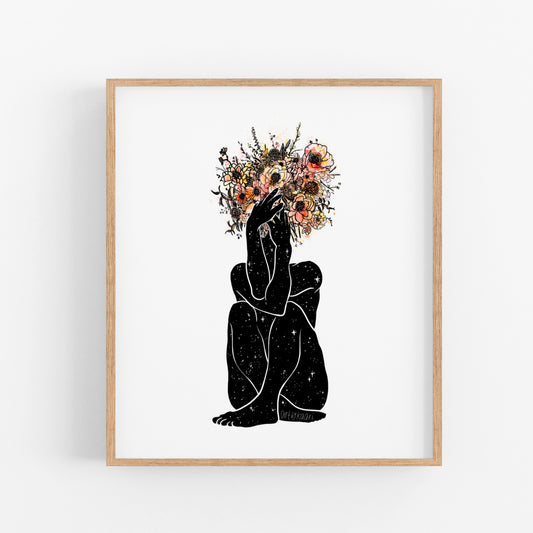 Bouquet Pose Art Print
