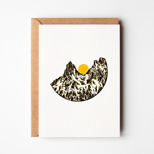 Mountain Sun Greeting Card