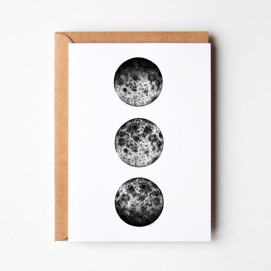 Moon Phases Greeting Card