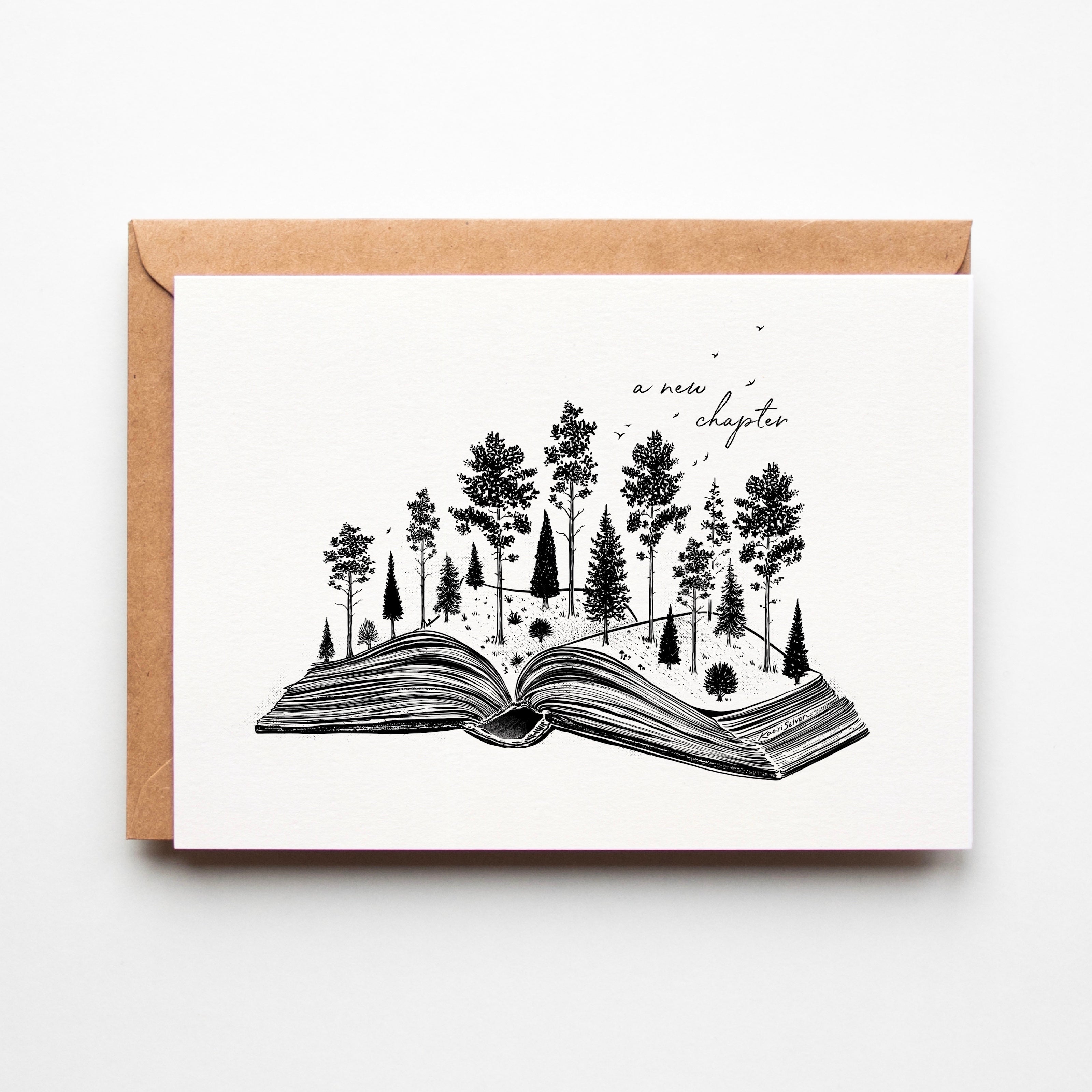 Forested Book Greeting Card