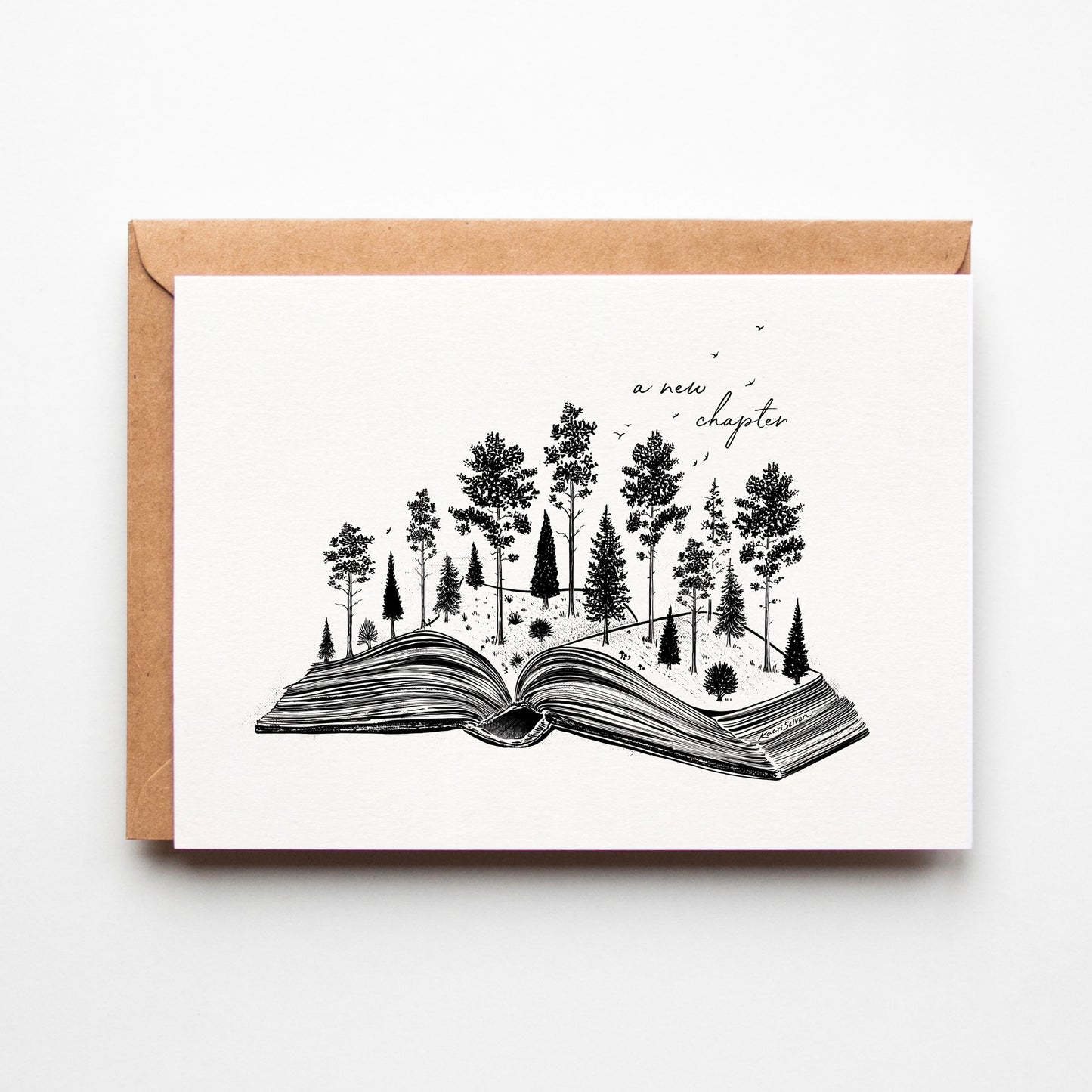 Forested Book Greeting Card