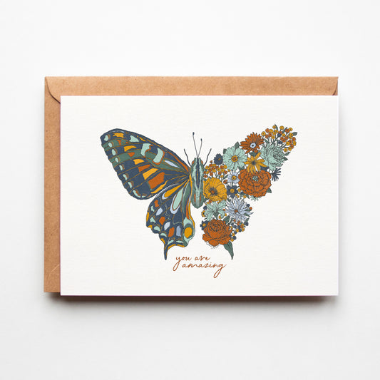 Blooming Butterfly Greeting Card