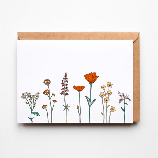 Wildflower Growth Greeting Card