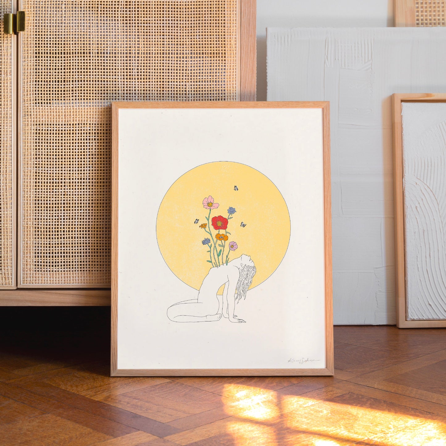 Her Sun Blossoms Art Print